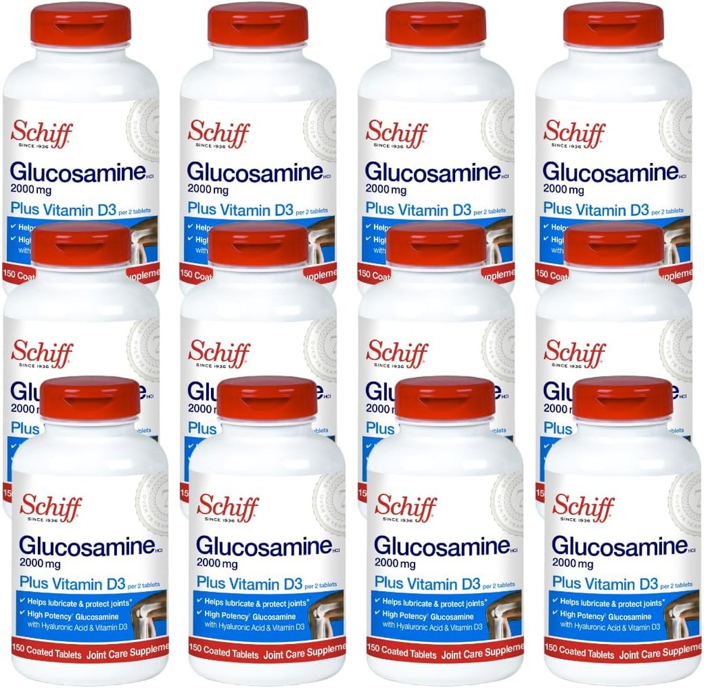 Schiff Glukozamin 2000 mg z dodatkom hialuronske kisline, 150 ct (paka 12)
