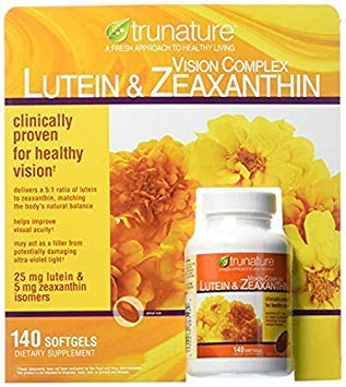 Trunature Lutein in Zeaxantin Softgels, 140 Število (2 paketi)