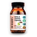 DR WAKDE's Amla & Licorice kapsule (60 Veg Caps, za kisle prebavne motnje, Ayurvedic dodatek, Vegan, Zeliščni, vse naravne, Made in UK)