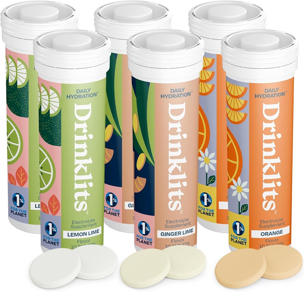 Drinklit Hydration tablete Variety Pack (6) Tube Bundele 