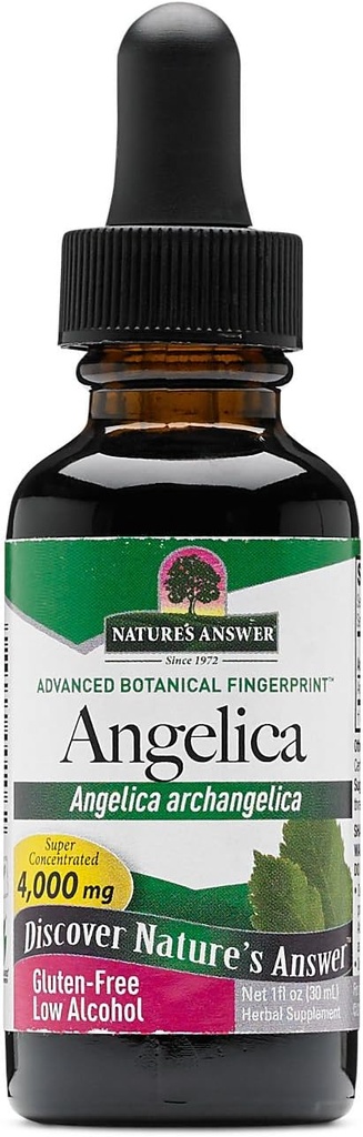 Angelica Angelica iz narave z organskim alkoholom, 1-Fluid Ounce