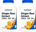 Nutricost ingver Root Extract 550mg, 240 Kapsule (2 steklenici)