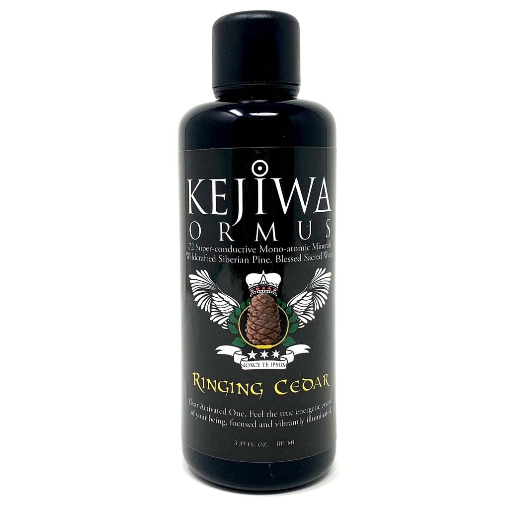 Kejiwa RINGING CEDAR Ormus: Sibirski bor Monoatomski Ormus Minerals for Third Eye Activation, Vitality & Energy Support 3.4 fl oz