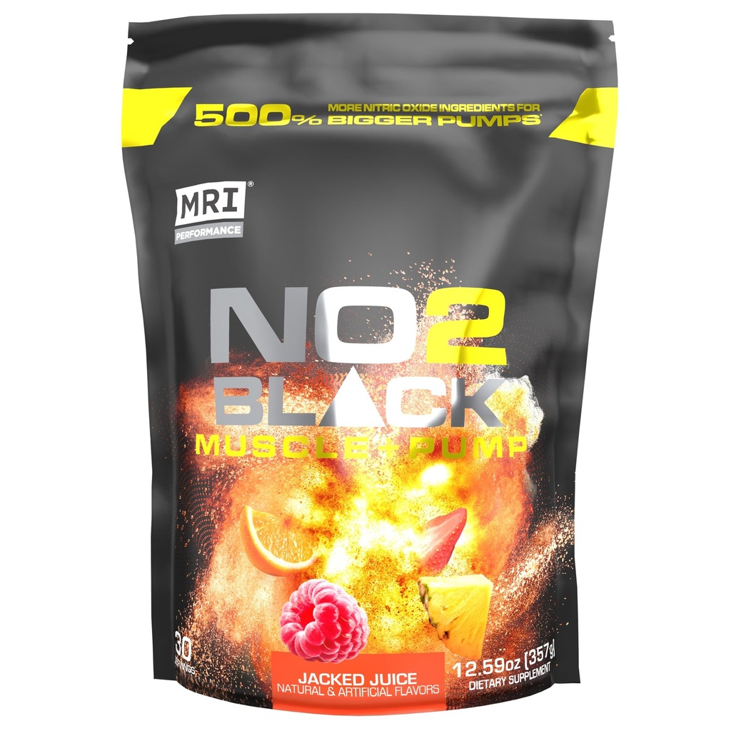MRI NO2 Črni dušikov oksid dopolnilo za črpalko, rast mišic, vaskularnost in energijo - močno Stim-free Pred-workout s citrulin (30 Serving) (Jacked Juice)