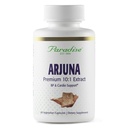 Paradise Zelišča Arjuna, Kardiovaskularna podpora, Vzdrževanje krvnega tlaka, zdravje srca, Antioksidant dopolnilo, Vegan, Ne-GMO, Gluten brezplačno, 60 Vegetarijanske kapsule