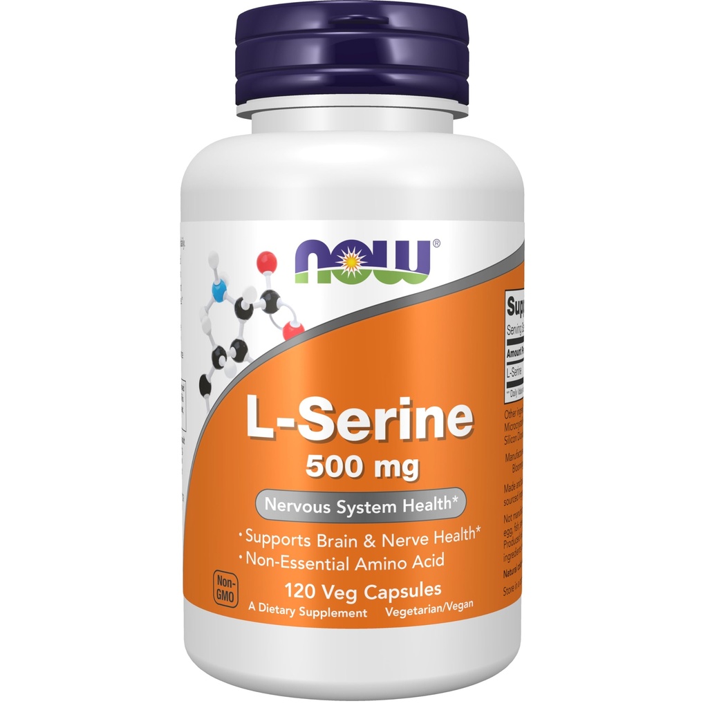 Zdaj dopolnila, L-Serine 500 mg, Zdravje živčevja, 120 Veg kapsule