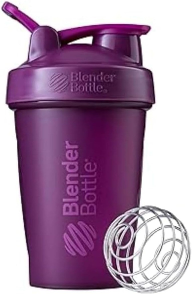 BlenderBottle Classic Shaker steklenica kot nalašč za beljakovinske Shake in Pred vadbo, 20-Ounce, Plum