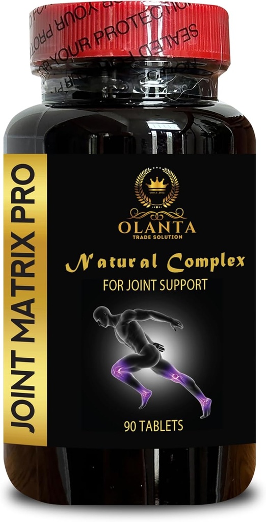 Joint Matrix PRO Complex - msm Vitamini, Koleno Podpora, Skupni zdravstveni dodatek, Fleksibilnost in mobilnost, Imunska podpora, Antioksidant tablete - 1 steklenica.