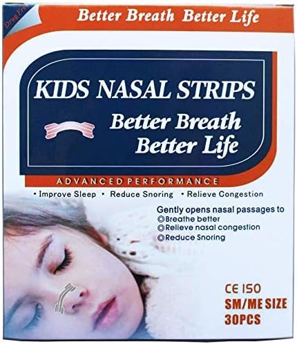 30 Naravne brez drog otroci boljši dih nosni pasovi za nos congestion, alergija, hladno, gripa, sinus, zamašen nos, Smrčanje, Deviated Septum, Pomoč v spanju, Athletic Performance - Starost 5 in zgoraj
