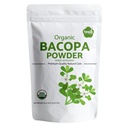 Iyasa Holistics Organic Bacopa Powder (Brahmi Leaf), Certified Organic Ayurveda Superfood, las in možganov tonik, Reseable Pouch 8 oz