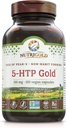 Nutrigold 5-htp 100mg, 120 Vegetarijanske kapsule - Gold Standard Pure 5-Htp ekstrakt Zajamčen brez škodljivih Peak-x, Gmos, & Alergens