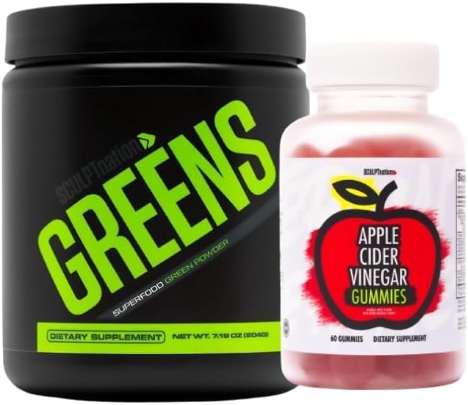 Sculpt nation by V Shred Greens Unflavored in Apple Cider kisle Gumies paket