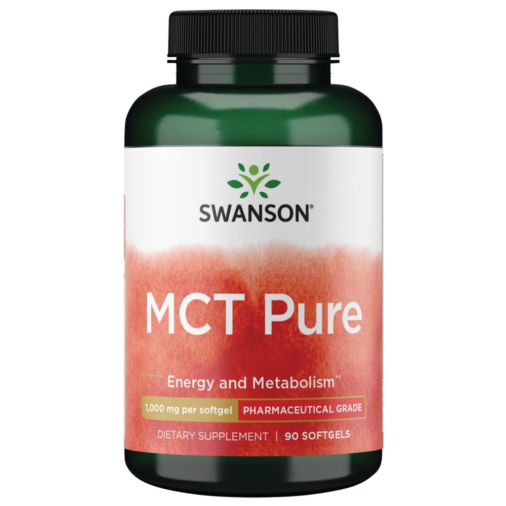 Swanson farmacevtska stopnja Mct Pure 1000 Milligrams 90 Sgels