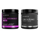Kaged Pre Sport Pre Workout Powder Ledenik Grozdni Kreatin Monohidrat Mikroniziran Powder Bunded, Energija & Muscle Recovery Supplement Pack, 20 Serving Predworkout + 100 Serving Creatin