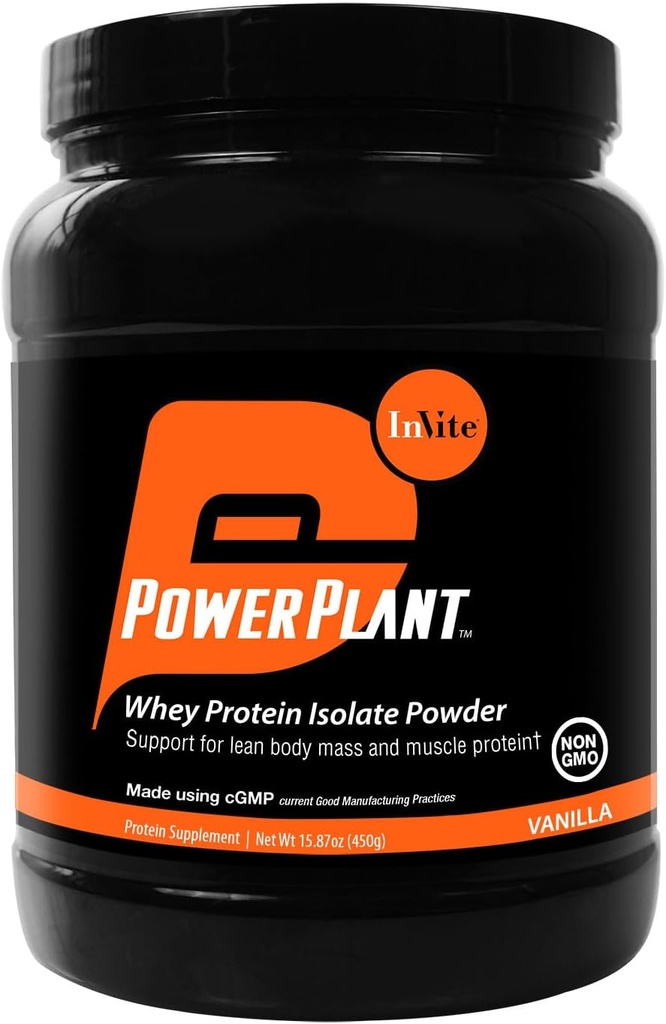 Povabimo Health Vanilla Whey Protein Powder - Podpora za Lean Body Mass in zaščito mišic - Essential Proteins za posameznike, ki so občutljivi na mlečne izdelke - 30 Servinges
