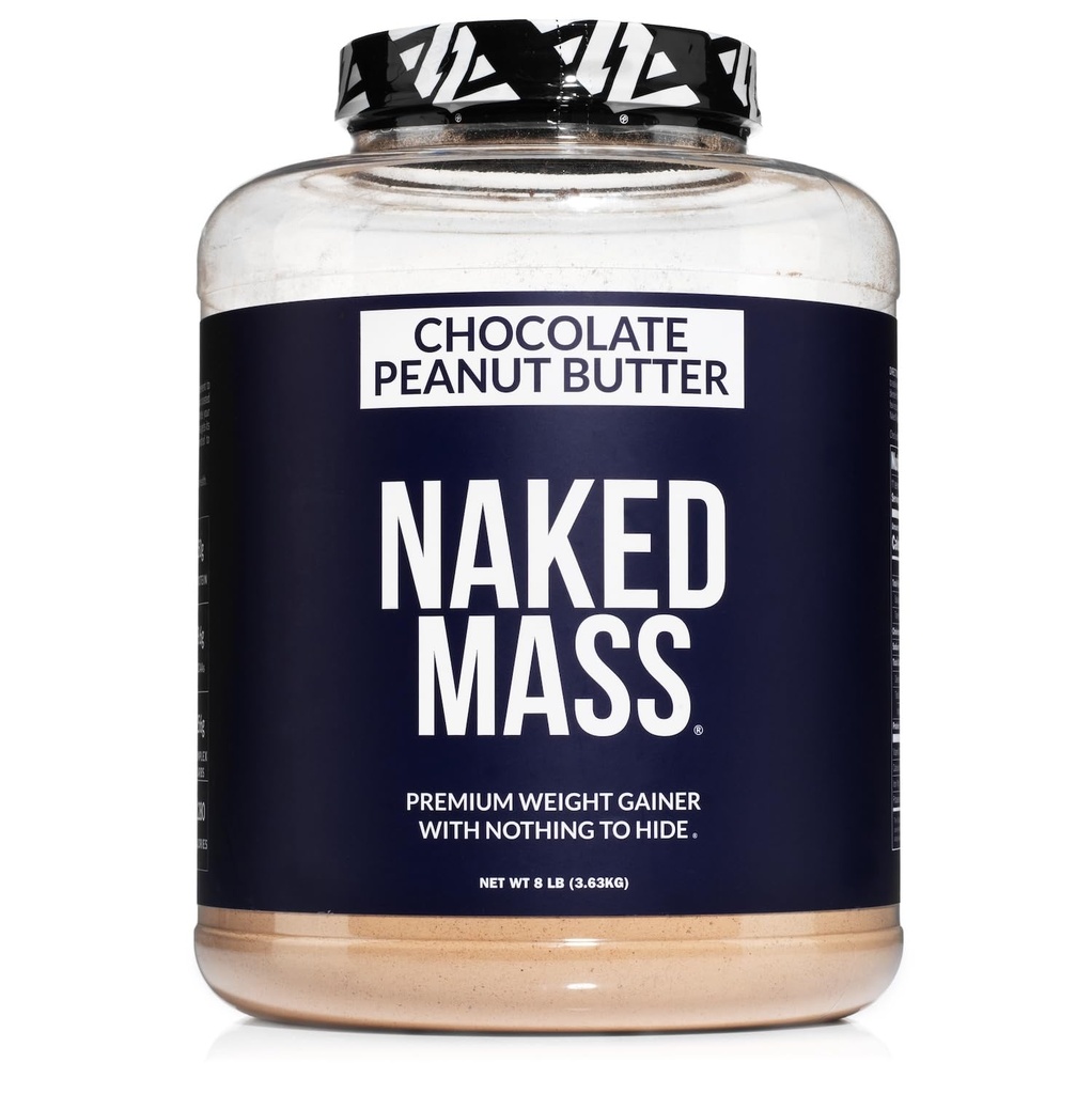 Čokoladno arašidovo maslo - 1.280 kalorij, 50G beljakovin, nič umetnega. Vse naravne teže Gainer Protein Powder - 8Lb razsutem stanju, brez GSO, brez glutena in soje