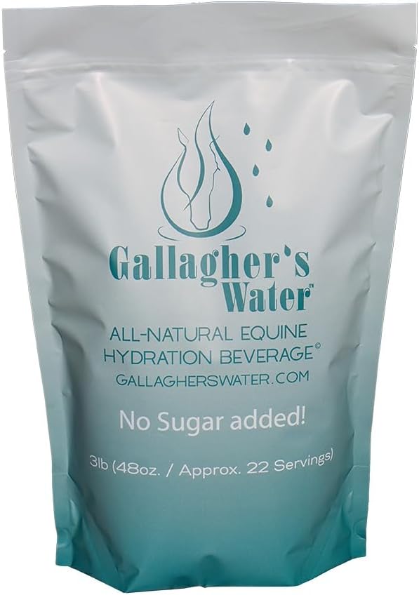GALLAGHER je VODA vse-naravni Equine Hydration Pivo, naravne arome izboljšanje prahu mešamo z elektroliti in trace minerali zasnovan za spodbujanje konjev za pitje vode, brez sladkorja dodano!