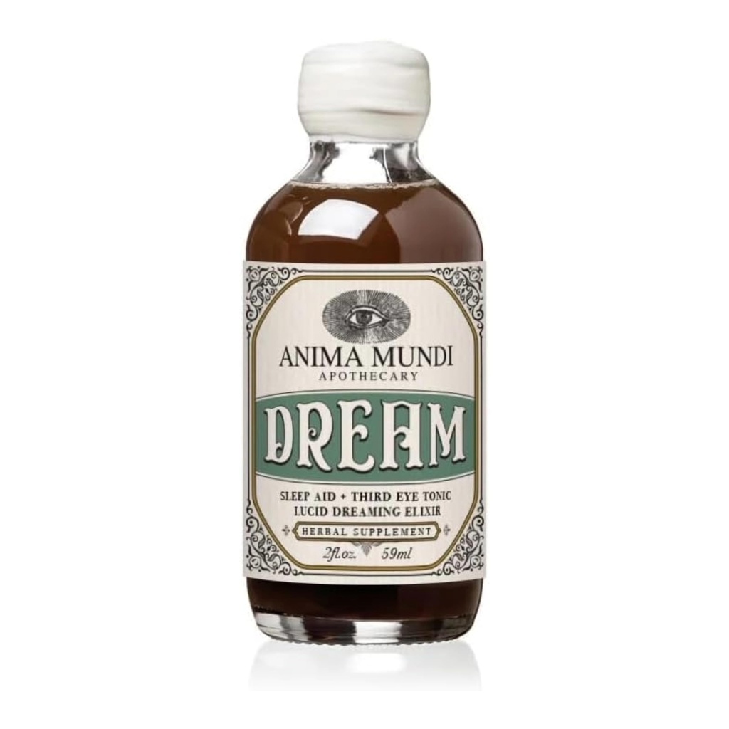 Anima Mundi Apotekarij Lucid Dream Eliksir - Tonik za tretje oko - Sprostitev adaptogene pijače - podpora Lucid Dreaming in vizionarsko spanje s tem pomirjevalnim tonikom (2 oz)