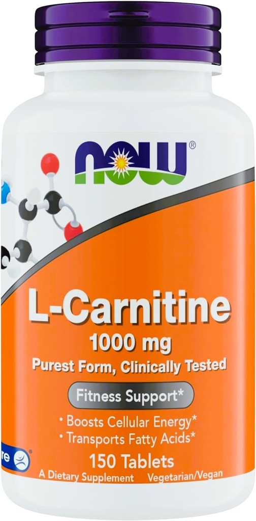 Zdaj dopolnjuje L-karnitine 1000mg - 150 Tablete vrednost velikost, podpira Lean mišično rast, Carnipure, Non-GMO, Kosher, Idealno za Vegane, Športniki, in energetsko podporo