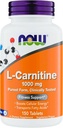 Zdaj dopolnjuje L-karnitine 1000mg - 150 Tablete vrednost velikost, podpira Lean mišično rast, Carnipure, Non-GMO, Kosher, Idealno za Vegane, Športniki, in energetsko podporo