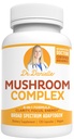 Najboljši organski gobji kompleks - podpora imunske pomoči - Levja griva, Cordyceps in Reishi - Adaptogen dodatek - Wellness, Stress Relief, Memory & Cognitive Support, Dr. Danielle - 120 Veggie Caps