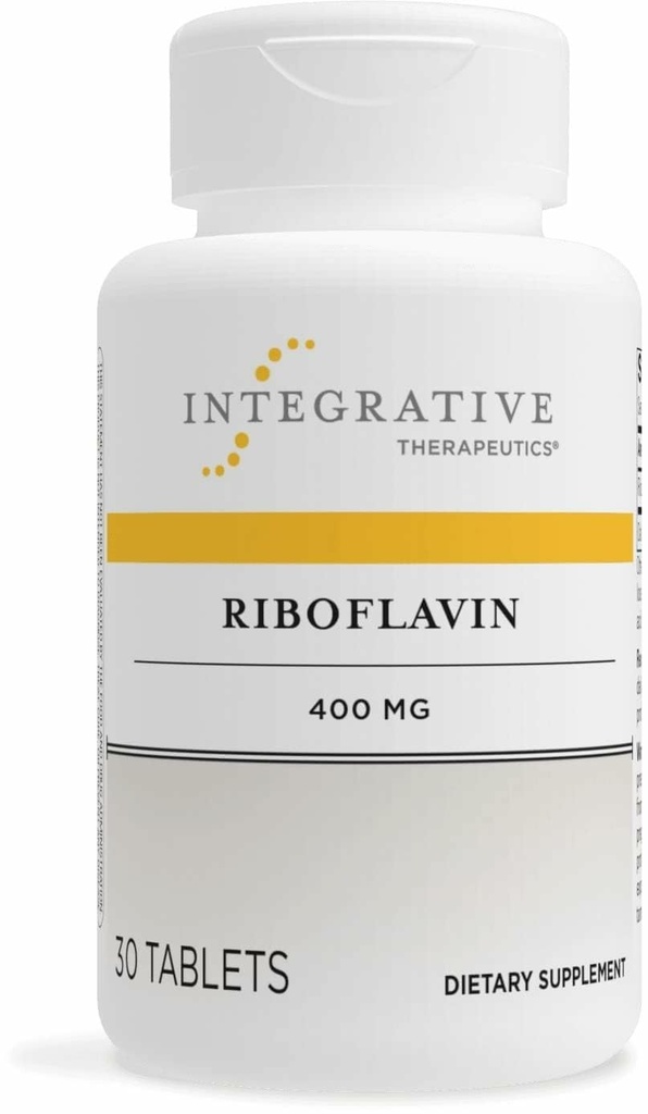 Integrativne terapije Riboflavin - B2 Vitamin dopolnilo za celično energetsko podporo* - Podpira Vitalnost in proizvodnjo rdečih krvnih celic* - Gluten-free & Dairy-free - 30 Število (30 Servings)