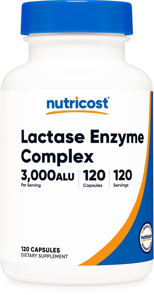 Nutricost Enzyme kompleks 3000 FCC ALU, 120 Vegetarijanske kapsule - ne-GMO, Gluten brez, 120 Serving