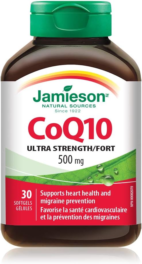 Jamieson CoQ10 500mg, 30 kapsul