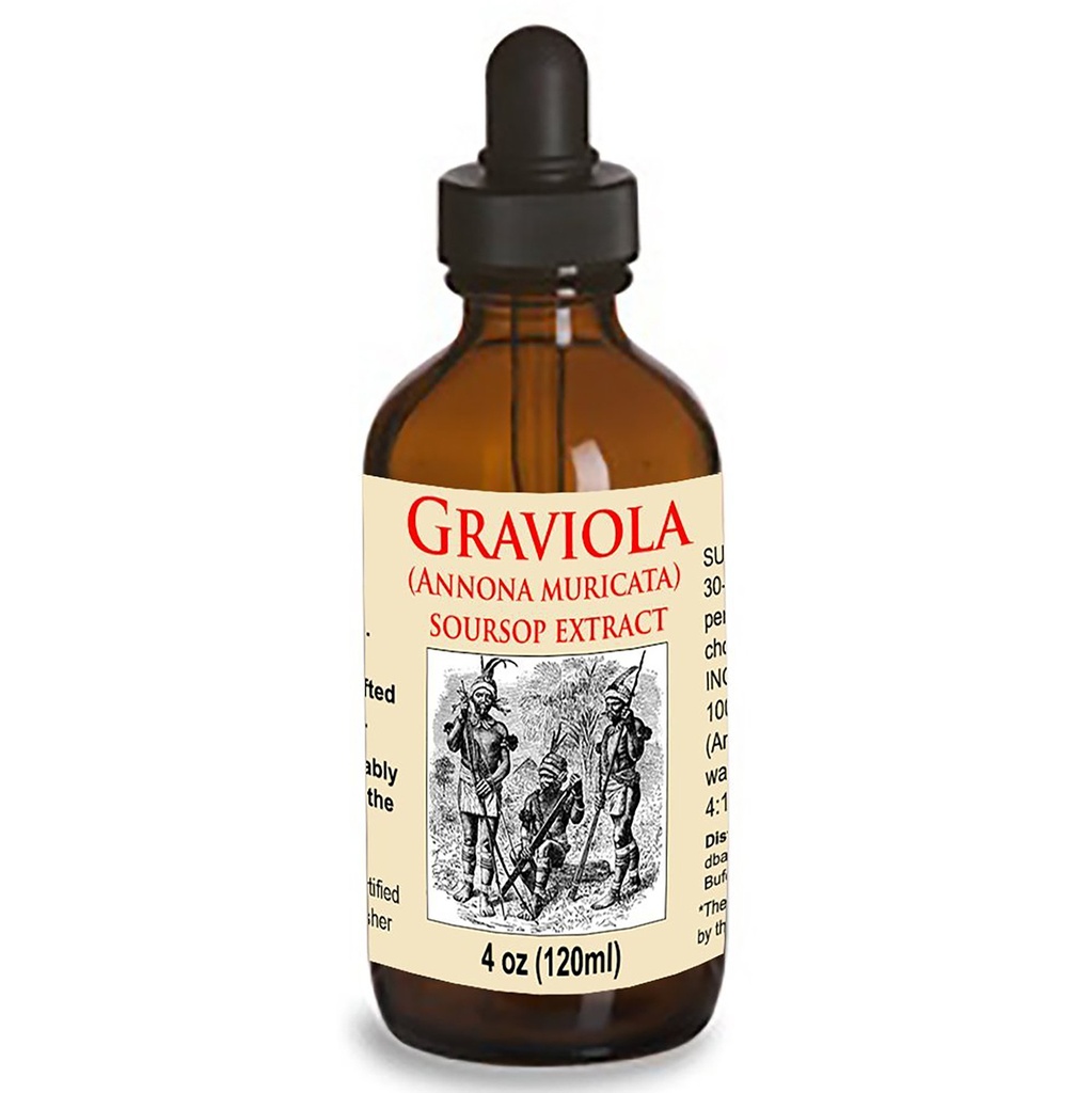 Organska Graviola Liquid Soursop Extract 4 oz Wildcrafted Tinkture (Anona Muricata) : Poživitveni imunski sistem (4oz)