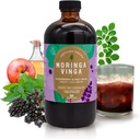 VINGA Organic Elderberry & Holy Basil Moringa Infusion – Dnevni zeliščni tonik z jabolčnim vinom, ingverjem, hibiskusom, medom 