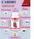 Cardio Heart Health Supplements, Zdrav krvni obtok in krvni tlak podpora s kalijem, Magnezij, Krom, ZINC, Mangane, Chromium, Selen, 30CAPSULES 1000.31 Mg vsak