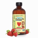 CHILDLIFE ESSENTIALS Trsko Jetrno olje za otroke - Otroško trsko Jetrno olje Liquid, za dojenčke 6+ Meseci, Toddlers, Dodano DHA, EPA, Omega-3 Maščobne kisline - Jagoda, 8 fl oz