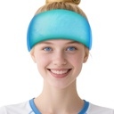 Migrena Relief Cap,Udobni glavobol Migrena klobuk Ledena glava Ovoj,Hangover Cap obraz maska Hladno stiskanje za napetosti, Puffy oči,Stres,Sinus, Ice Blue