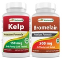 Kelp dodatek 150 Mcg & Bromelain 500 mg