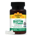 Država Life Vitamini Visoka moč Biotin 10.000 mcg (10 mg), 60 Count - dodatek za lase, Skalp & nohti - Certified Gluten Free