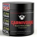 Premium Hydration Powder for Carnivore Diet - Uravnotežena elektrolitska podpora, Zero Carb, Keto Prijazno - dodatek za optimalno energijo in regeneracijo - 90 Serving (nearomatizirana)