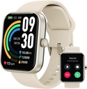 TOZO 2025 Nova nadgrajena pametna straža za moške ženske za iPhone&Android, 1,83" Fitnes tracker Bluetooth Call [Odgovor/napravi], IP68 Vodoodporni monitor spanja, 100+ Sport modes zlato