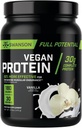 Swanson Full Potencial Vegan Protein - Vanilla Flavor, Cel Vegan Protein Powder za izgradnjo mišic in regeneracijo - 30 g