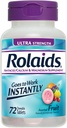 Rolaids Antacid Kalcij & magnezij dodatek Ultra jakost tablete, sadje 72 ea