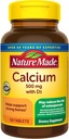 Nature Made Calcium 500 mg z vitaminom D3, prehranska dopolnila za podporo kosti, 130 tablet