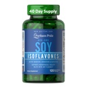 Puritan's Pride Non-GMO Soy Isoflavones 750mg, Prehranska dopolnila z aktivno Daidzein, Genistein, in Glycitein podpira Menopause in vroče Flashes, 120 Kapsule za hitro sproščanje
