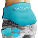 Comfytemp Ice Pack za lajšanje bolečin v hrbtu, 2 paketa, FSA upravičen, ponovno uporabo Gel spodnji hrbtni ovoj Ice Brace za Išias poškodbe, vroče hladno stiskanje za spodnji Lumbar, pas, moški ženske po operaciji darilo