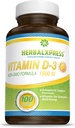 Herbalxpress Vitamin D (kot holekalciferol) 1.500 i.e. (100 tablet) je popoln dodatek k zdravemu življenjskemu slogu, kosti, zob, mišic, imunske funkcije in dobrobiti, ne-GMO in gluten-free.