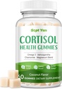 Kortizol dopolnila za ženske in moške Gumies s fosfatidilserin, Magnezij, Ashwagandha, Vitamini, Cortisol Detox Calm Gumies za spanje Sprostitev Stres Relief, Sugar-free,30 Day Vegan oskrbo