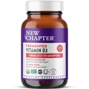 Novo poglavje Fermentirani vitamin D3 2.000 i.e., organski, ONE na dan za imuno, srce in kosti podpora + Cela hrana Kurkuma, Adaptogeni Reishi goba, 100% vegetarijanec, Gluten prost, 60 Število
