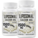 Liposomski kalcij AKG Dodatek 1500 MG (Alfa-Ketoglutarna kislina), visoka absorpcija, bolj učinkovita kot AAKG, Ca AKG za dolgo življenjsko dobo, obrambo starosti, celično energijo, metabolično funkcijo, 120 Softgels