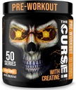 JNX SPORTI Prekletstvo! Pre vadbeni prašek za moške in ženske, kofein, beta-alanin, kreatin, L-citrulin, 50 servingov, Orange Mango Flavor – povečanje energije, moč in osredotočenost