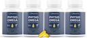 Physio Omega 2400mg ribje olje z Omega 3 Maščobne kisline dodatek - Heart & Brain Health dopolnila za odrasle - Non-GMO, Burpless, Light Citrus Flavor, Trajno izvira - 240 Softgels