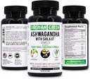 Sibirska zelena Ashwagandha z Altai Shilajit & Turmeric Ayurvedic Complex 60 Kapsules – Tradicionalna Sibirska Formula Stres Relief, Mood, Energy Support, Imunski sistem okrevanje