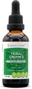 Tribal Crohnov zeliščni izvleček brez alkohola, tinktura, gliceritni spodrsljaj Elm, peteršilj, marshmallow, kurkuma, Frankincense, zeleni čaj. Gut in Bowel Formula 2 oz